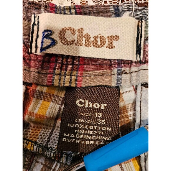 Y2K Streetwear Skater Madras Plaid Patchwork Pants Chor - Picture 5 of 5